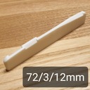 Siodełko mostka do gitary akustycznej - kość 72mm
