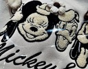 MD krémová béžová voľná mikina Mickey Mouse výšivka | M Výstrih okrúhly