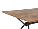 Stół do jadalni 160 x 90 cm ciemne drewno Wysokość mebla 75 cm