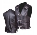 УНИКАЛЬНЫЙ МОТОЦИКЛОВЫЙ КОЖАНЫЙ ЖИЛЕТ KM005 L