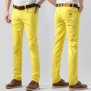 Pánske farebné džínsy strečové rovné džínsy pánska móda Pohlavie Výrobok pre mužov