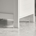 FRG127-W kúpeľňová skrinka s podložkou komoda do kúpeľne biela Farba nábytku biela