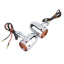 MOTOCYCLETTE DANS STYLU RETRO BULLET CLAIR CLIGNOTANT LED AMPOULE 9Hphoto 15