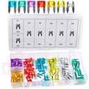 НАБОР МИНИ АВТОМОБИЛЬНЫХ ПРЕДОХРАНИТЕЛЕЙ 140 шт.