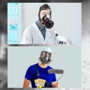 ПРОТИВОГ ПОЛНАЯ МАСКА МАСКА ДЛЯ ПОКРАСКИ РЕСПИРАТОР С ФИЛЬТРОМ