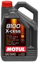 Синтетическое моторное масло MOTUL 8100 X-cess 5W40 4L A3/B4 VW 502.00/505.00