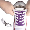 Эластичные шнурки из полиэстера фиолетового цвета.