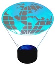 3D СВЕТОДИОДНАЯ ШАРНАЯ НОЧНАЯ ЛАМПА МНОГОЦВЕТНАЯ USB ПУЛЬТ ДУ