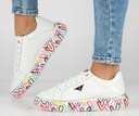 Женская кожаная обувь Белые спортивные кроссовки FILIPPO на шнуровке 40