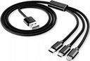 НЕЙЛОНОВЫЙ КАБЕЛЬ 3в1 ДЛЯ IPHONE MICRO USB TYPE-C