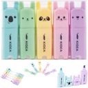 МИНИ-ПАСТЕЛЬНЫЕ ХАЙЛАЙТЕРЫ 5 цветов KIDEA ANIMALS