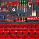 Складская стеллажная панель 173x78 см 49 ячеек