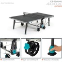 ТЕННИСНЫЙ СТОЛ CORNILLEAU 400X НА УЛИЦЕ СЕРЫЙ