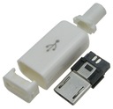 Разъем Micro USB B для 5-контактного белого кабеля / 3800