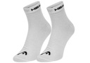 HEAD Ponožky Quarter bielo-šedo-čierne 3-Pak 39- Veľkosť 39-42