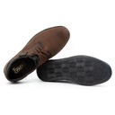 Мужские кожаные повседневные туфли на шнуровке POLISH 402H темно-коричневые 37