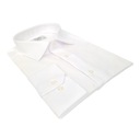 Мужская рубашка белая структура SLIM рубашка хлопок с длинным рукавом размер L