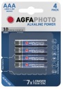 Щелочная батарейка AgfaPhoto AAA (R3) 4 шт.