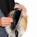 Kožušinová kabelka z líšky ryšavej s bigmentom Dominujúci vzor bez vzoru