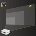 MINI PROJEKTOR Full HD 16:9 1920 x 1080 1kg LED USB HDMI na diaľkové ovládanie Kontrast (x:1) 1500