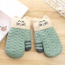 Cat Knitted Detské rukavice s jedným prstom Vek dieťaťa 3 roky +