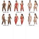 ECO BS013 red - czerwony bodystocking Rozmiar uniwersalny