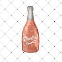 Фольгированный шар Cheers Бутылка шампанского 49х98см