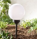 Светодиодный садовый светильник SOLAR BALL WHITE, 20 см