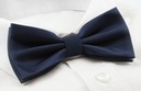 Мужской галстук-бабочка с нагрудным платком — Alties — темно-синий, текстура материала