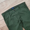 GANT Pánske zelené nohavice Chino Slim Fit veľ. W35/34 Veľkosť 35/34