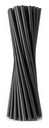 Черные пластиковые трубочки-соломинки 8х240мм 500 шт.