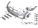 BMW X6 F16 GAUCHE POIGNÉE LAVE-GLACE PHARES M 51118056557 8056557 2016photo 14