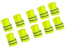KAMIZELKA ODBLASKOWA OSTRZEGAWCZA ŻÓŁTA 10SZT. C3P36