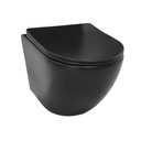 УНИТАЗ VELDMAN БЕЗОБЕДНИК ЧЕРНЫЙ VITO SLIM SEAT
