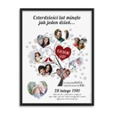 Подарочный Постер РУБИН ЮБИЛЕЙНЫЙ ЮБИЛЕЙ + рамка А3