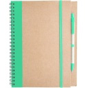 БЛОКНОТ СПИРАЛЬ блокнот А5 с шариковой ручкой, ГЛАДКИЙ