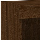 LED TV Wall Cabinet 100x30x30cm Brown Oak Zbierka Zakito Home