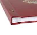 Крашеная хроника В4, 90 страниц, вертикальная – бордовый.