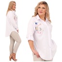 Элегантная хлопчатобумажная рубашка Большой размер свободный повседневный негабаритный формальный