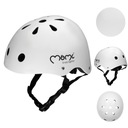 ШЛЕМ MOMI MIMI МАТОВЫЙ БЕЛЫЙ ДЛЯ ВЕЛОСИПЕДНЫХ РОЛИКОВ 47-58 СМ