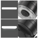 1 SZT ROWEROWA LAMPKA OSTRZEGAWCZA ZE STOPU ALUMINIUM BIAŁA LAMPKA ROWEROWA