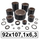 PIERŚCIEŃ DŁAWNICOWY USZCZELNIENIE TŁOCZYSKA GIR OW3 K35 92x107,1x6,3