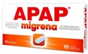 Апап обезболивающее при мигрени, 10 таб.