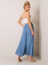 Spodnie damskie spódnico-spodnie wysoki stan palazzo alladynki niebieski L EAN (GTIN) 5903769108435