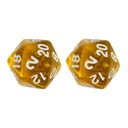 НАБОР ИЗ 2 ДВАДЦАТЬСТОРОННИХ КУБИКОВ D20 ДЛЯ РПГ «НЕГЛУБОКИЙ ГОРИЗОНТ»