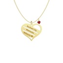 Zlatý náhrdelník pre mamičku Srdce Detské meno STRIEBRO 925 Gravírovanie Kolekcia URODZINY,IMIENINY, DZIEŃ MATKI