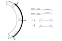 HELLA ZAPATAS DE TAMBOR DE FRENADO HAMULEC MANUAL C-CLASS W203 C-CLASS CUPÉ 