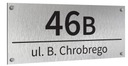 Адресная табличка с номером дома 45х20 см АЛЮМИНИЙ