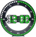 Nástenné hodiny zjh6586 čierne, odtiene zelenej 30cm Číselný systém arabské číslice