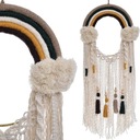 МАКРАМЕ РАДУЖНОЕ КОЛЕСО УКРАШЕНИЕ ГОСТИНОЙ НАСТЕННАЯ ПОДВЕСКА БОХО РУЧНАЯ РАБОТА